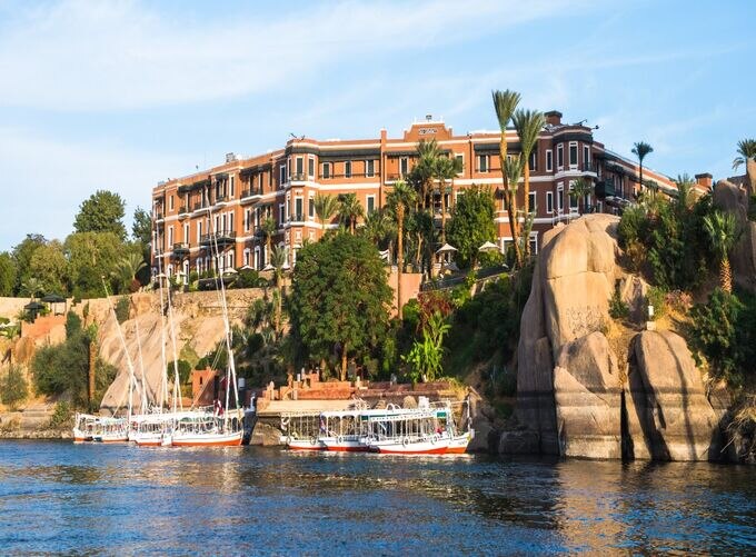 Vibrant Nubian culture reflected in colorful houses and patterns in Aswan